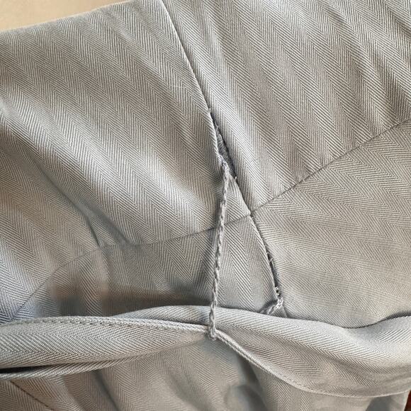 NWOT Club Monaco Light Blue Asymmetrical Wrap Dress Size 4 - Picture 7 of 7